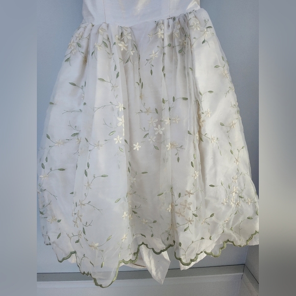 Custom Made Flower Girl Dress Age 7-8 Wedding Holiday - Picture 6 of 10